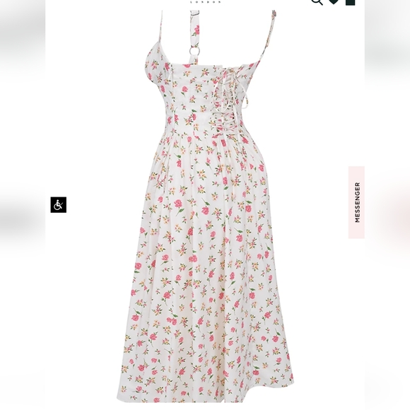 House of CB Tatiana Rose Print Midi Sundress - Picture 12 of 16